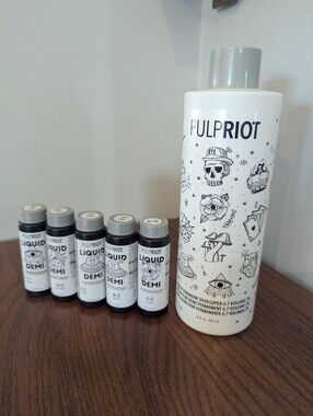 Pulp Riot  Hair Colour Lot Liquid Demi Permanent Developer & Demi Colours X 5